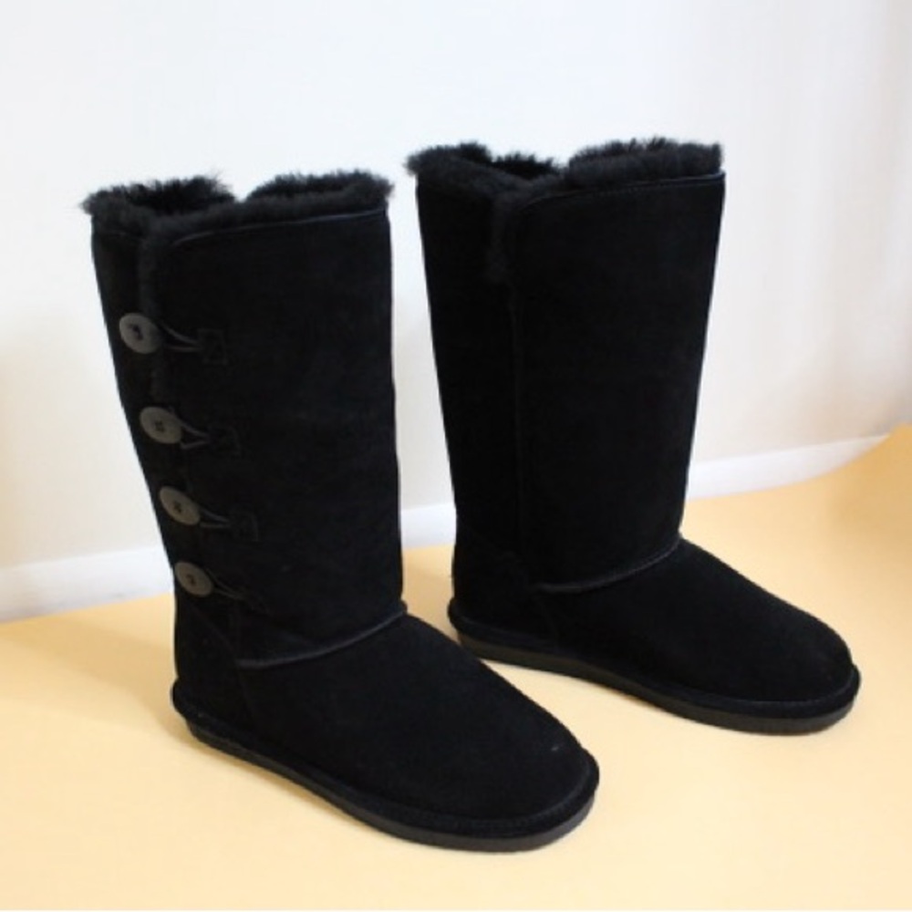 BearPaw Black Winter Boots